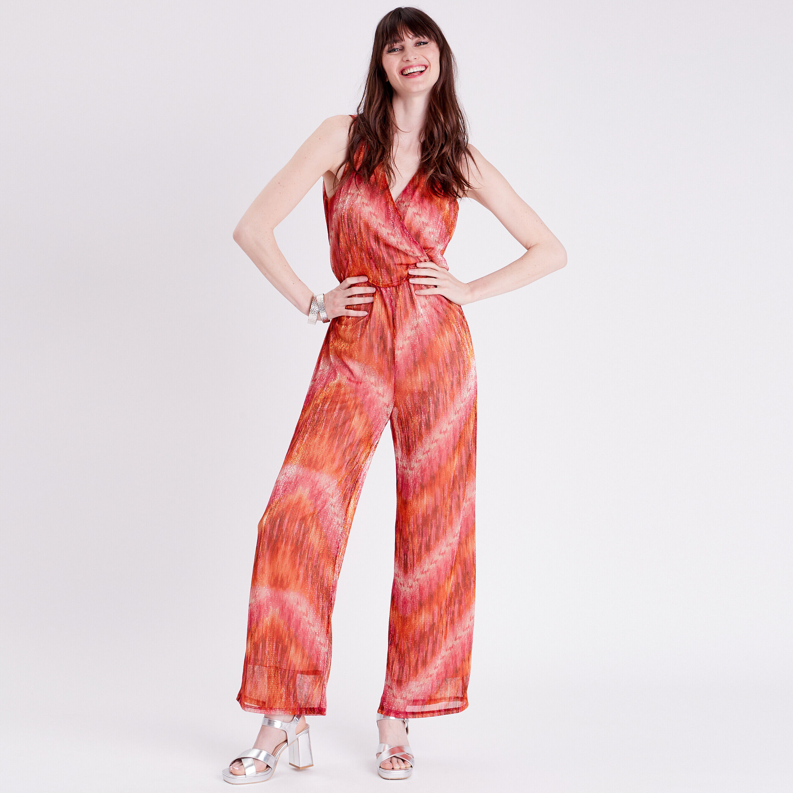 Combinaison pantalon large rose femme | Cache Cache