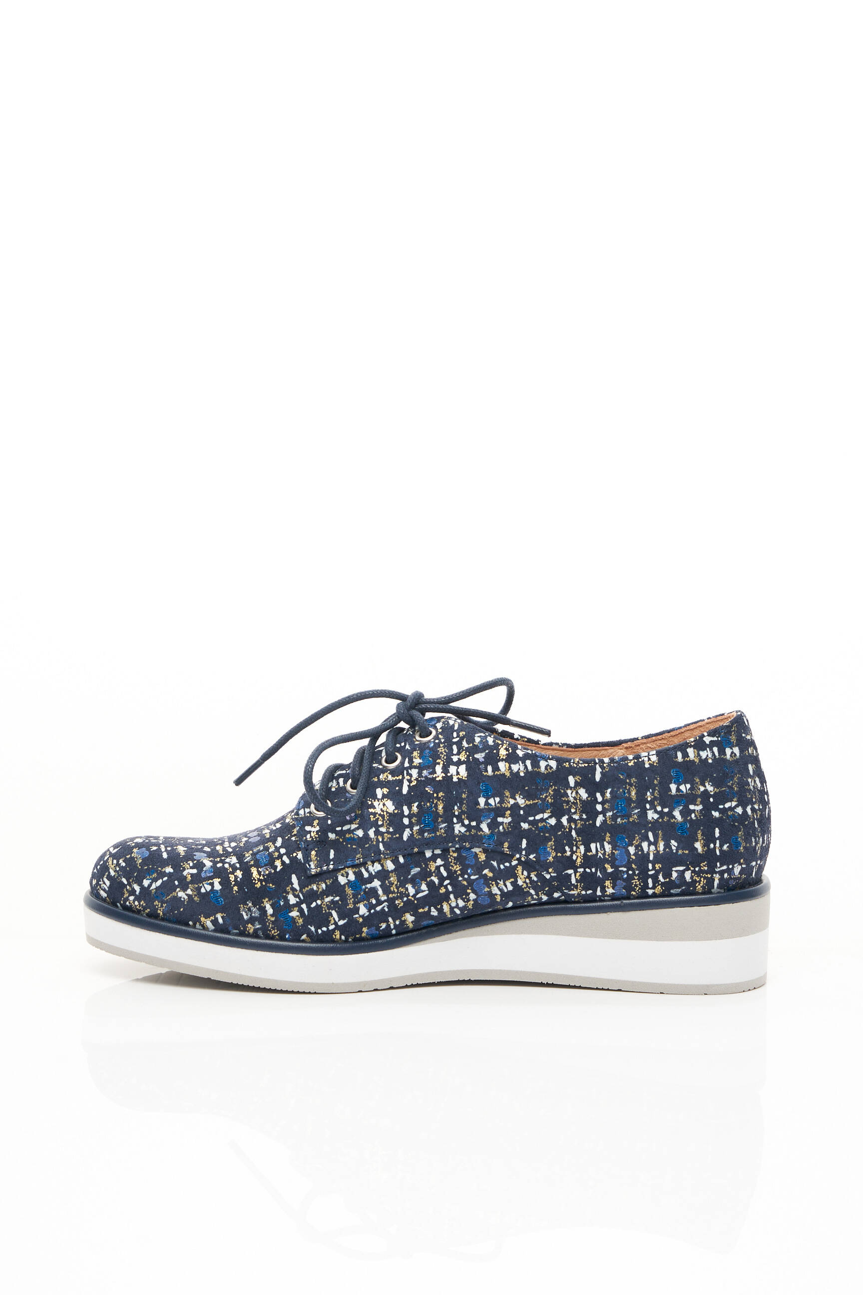 Fugitive By Francesco Rossi Derby Femme couleur bleu