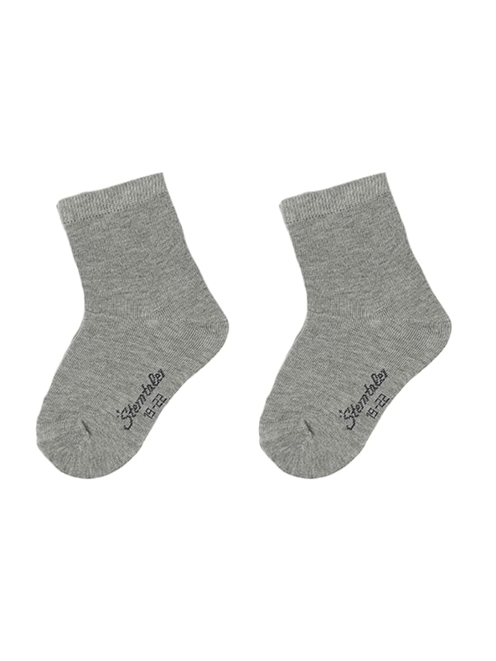 Sterntaler Socken 2er-Pack uni in silber mel. günstig kaufen