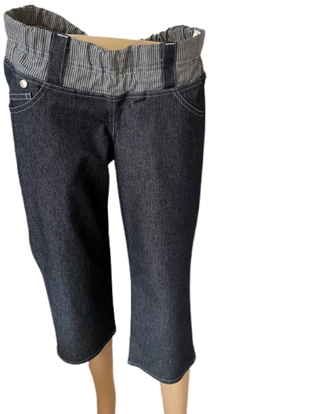 Collection Linique Umstandshose ORA-21003 Capri Hose Blau