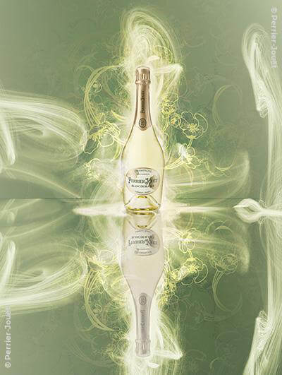 Perrier-Jouët : Blanc de Blancs GreenBox + 2 flûtes