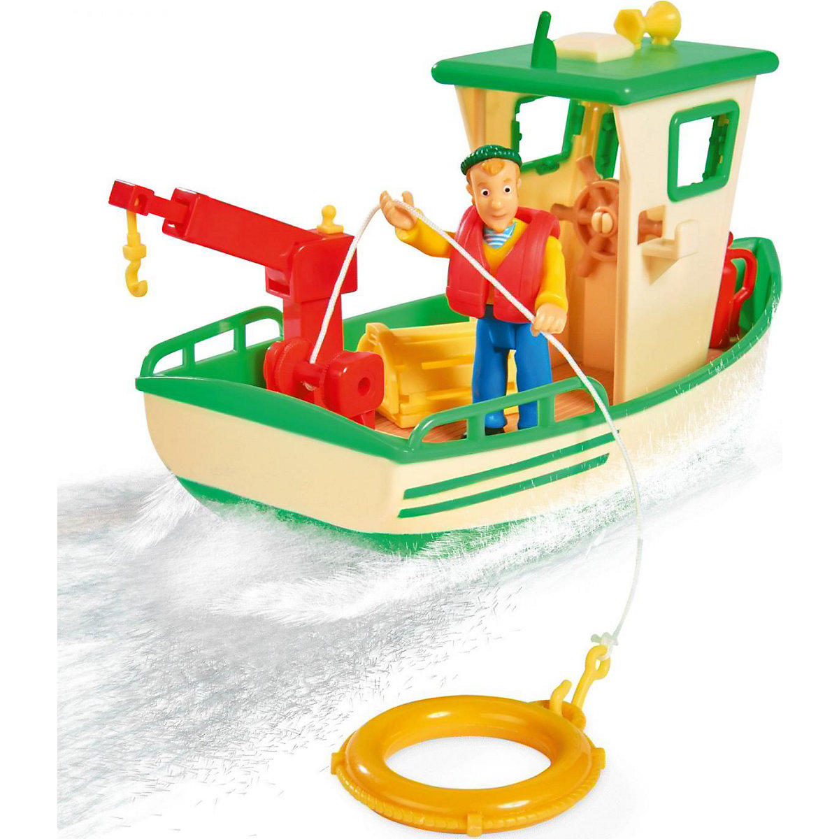 Sam Charlies Fischerboot mit Figur