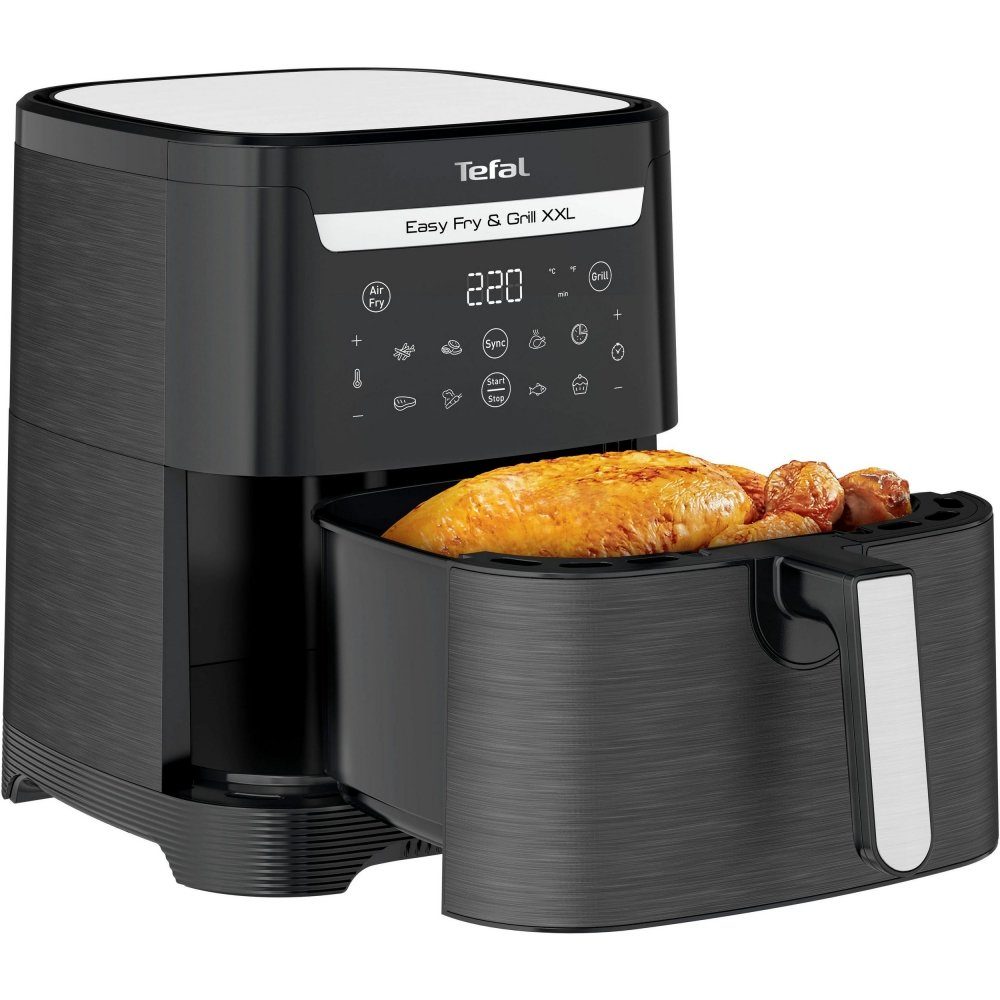 Tefal Heißluftfritteuse EY8018 Easy Fry & Grill XXL - Heißluftfritteuse - schwarz, 1830 W
