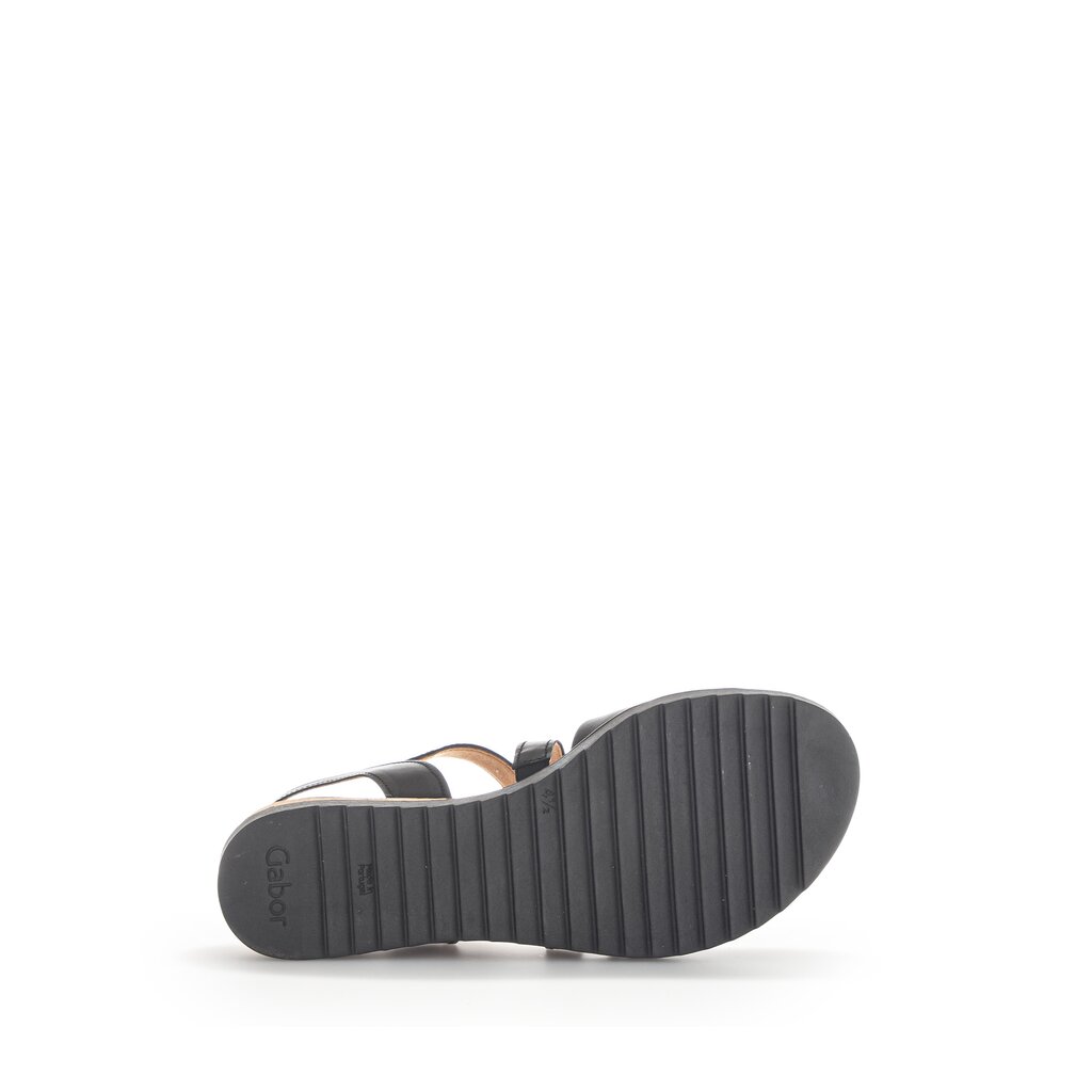 Gabor comfort Keilsandalette schwarz