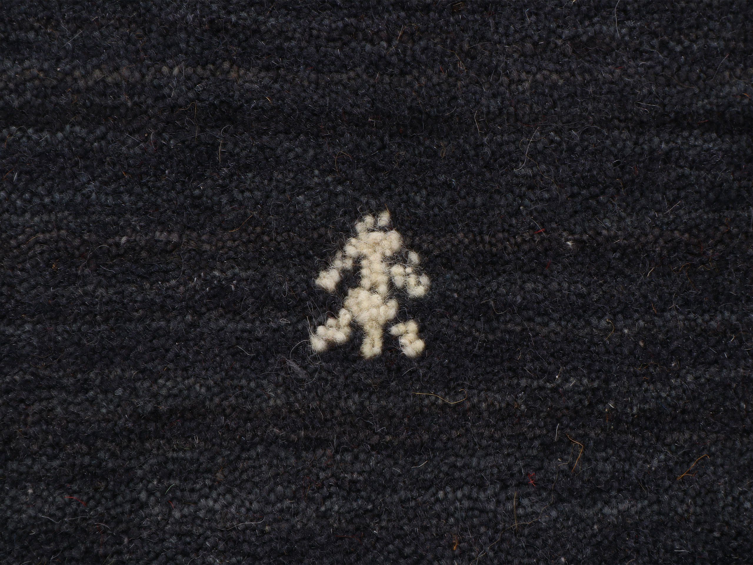 Wollteppich Gabbeh-Uni, carpetfine, quadratisch, Höhe: 15 mm, reine Wolle, handgewebt, Gabbeh Loom Tiermotiv, Sonderform Quadrat