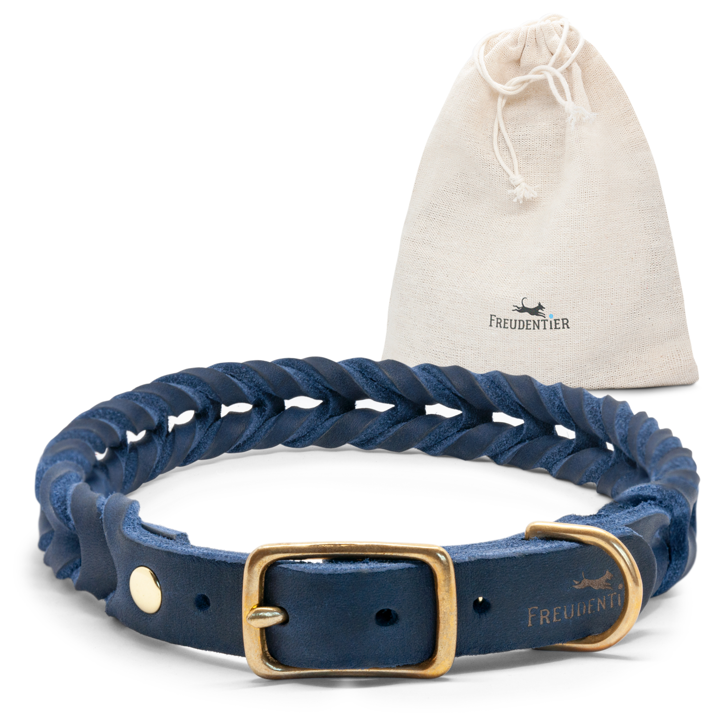 Freudentier Hundehalsbänder Freudentier geflochtenes Hundehalsband, AlsterTwist Kollektion XS