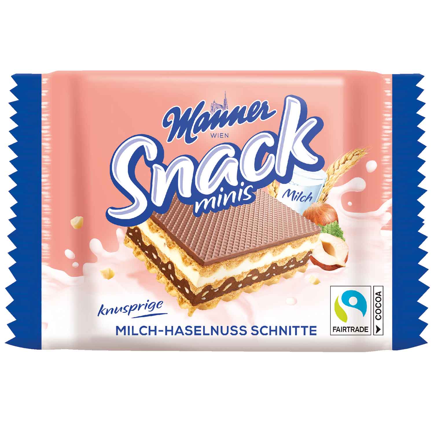 Manner Snack Minis Milch-Haselnuss Schnitte 5x25g