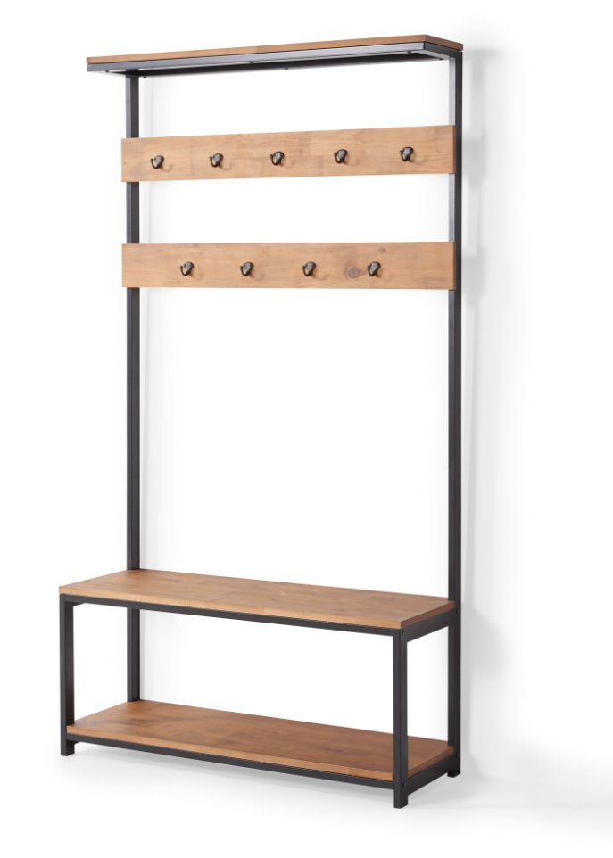 Garderobe mit Bank
