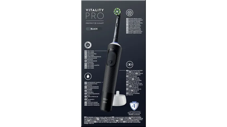 Oral-B Elektrische Zahnbürste Vitality Pro D103 Hangable Box Black