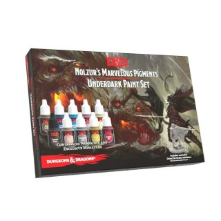 D&D Nolzur's Marvelous Pigments - Underdark Paint Set + Drizzt Do’Urden Miniatur
