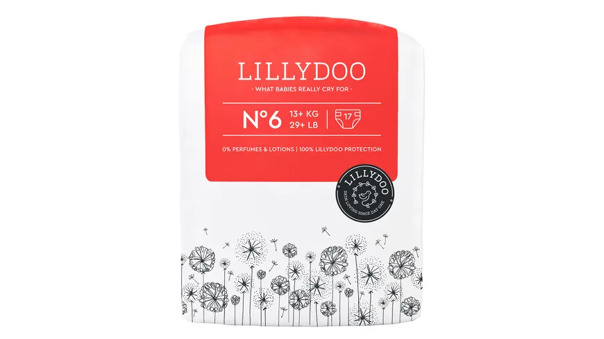 LILLYDOO Hautfreundliche Windeln Größe 6 (13+ kg)