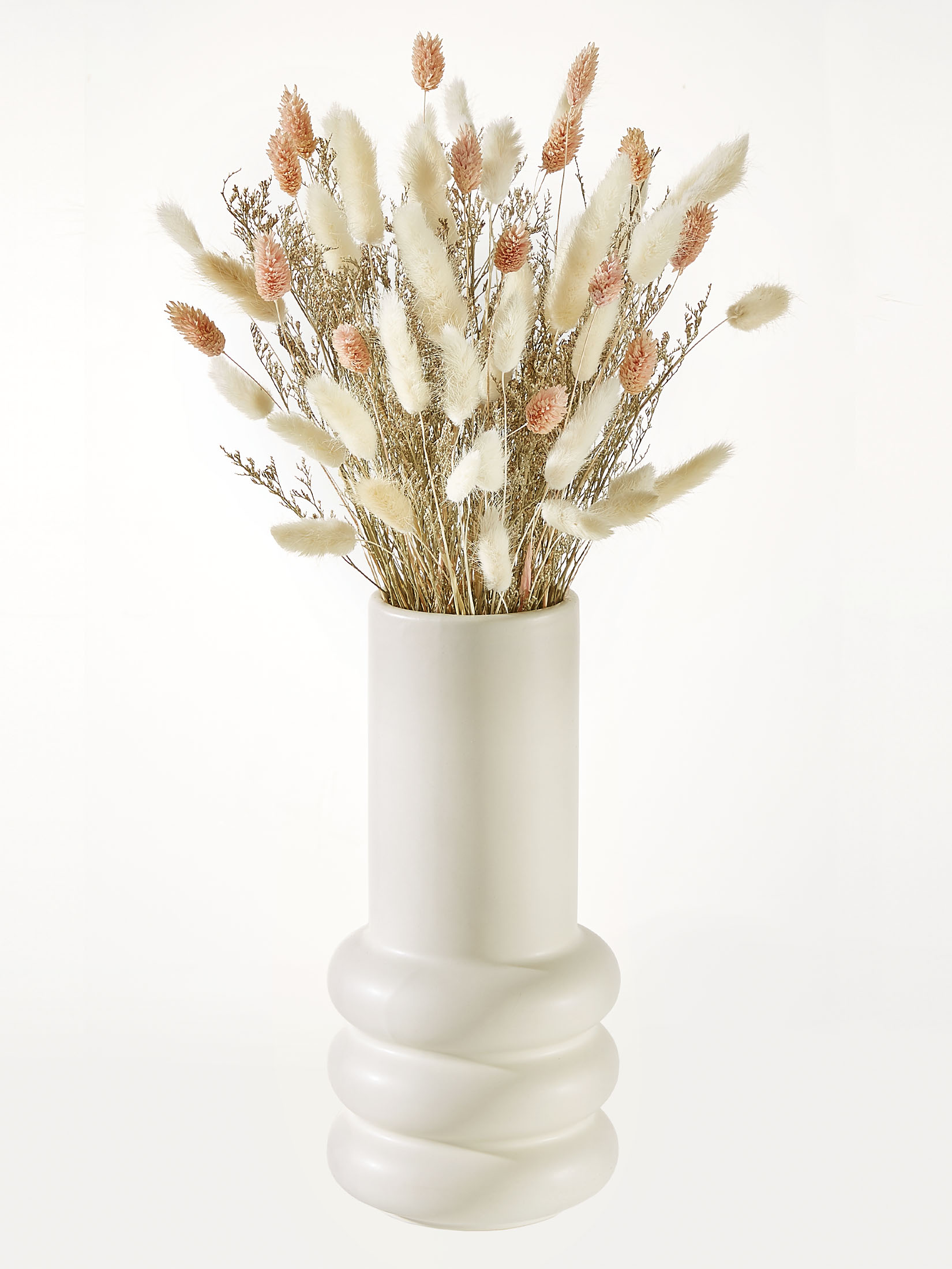 Flowerbouquet Trockenblume, Beige/Rosa