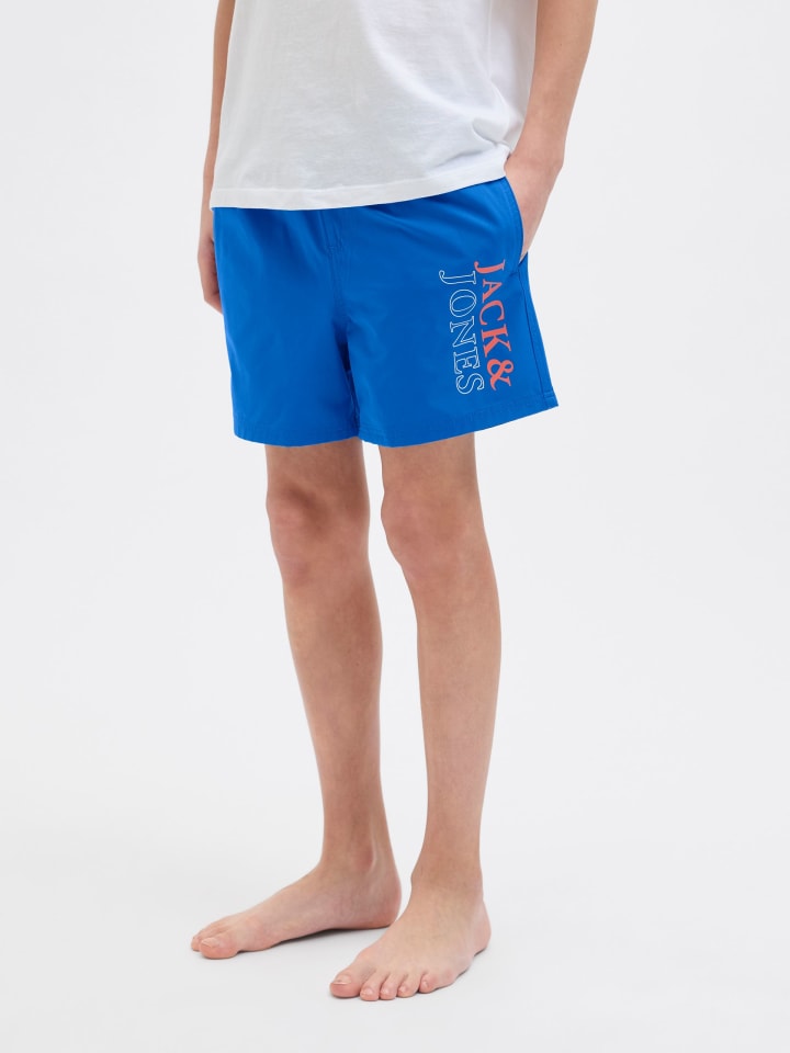 JACK & JONES Junior Badeshorts  JPSTMAUI JJSWIM DOUBLE LOGO JNR in turkish sea günstig kaufen