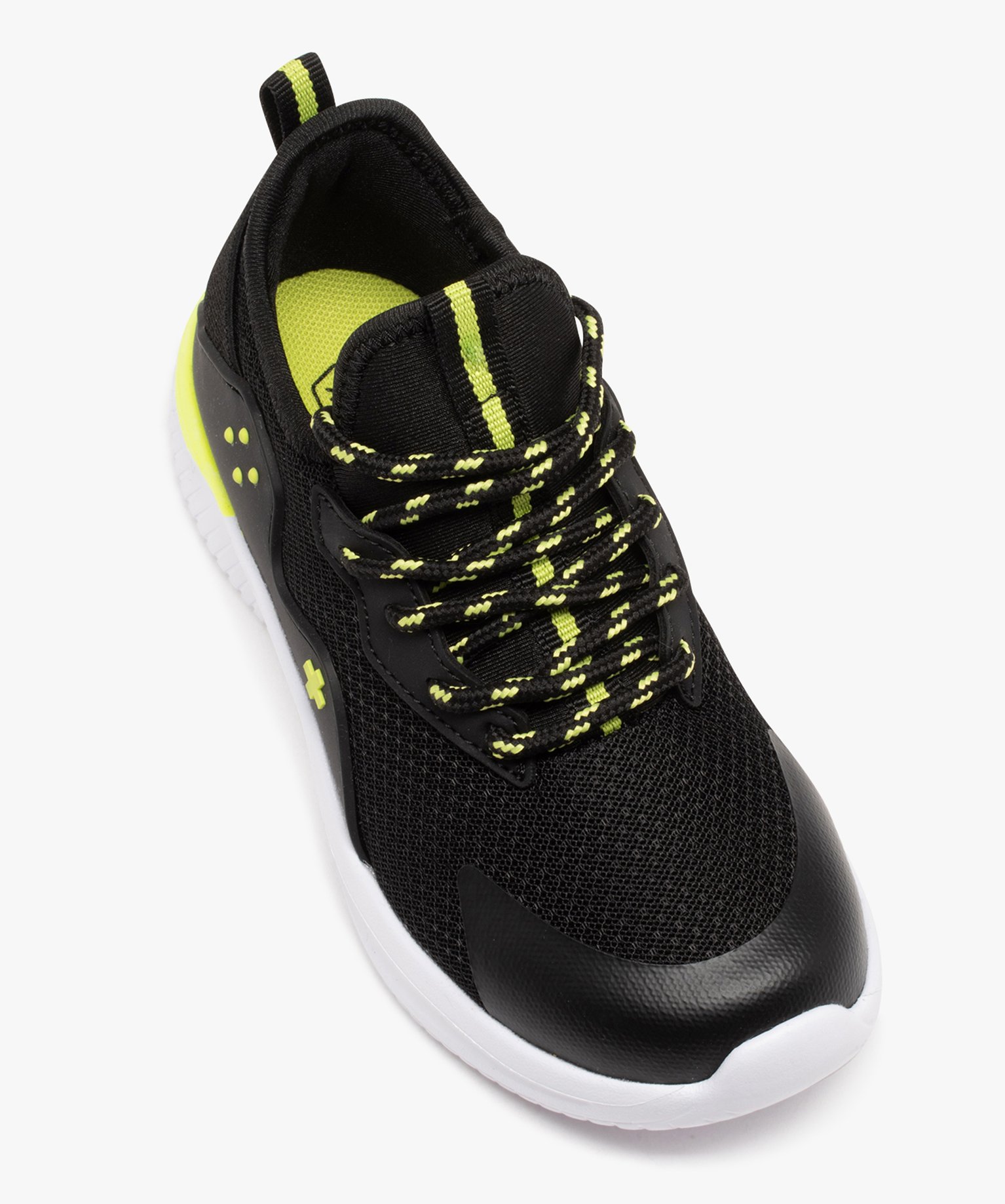 Baskets running légères en mesh Garçon noir | GEMO