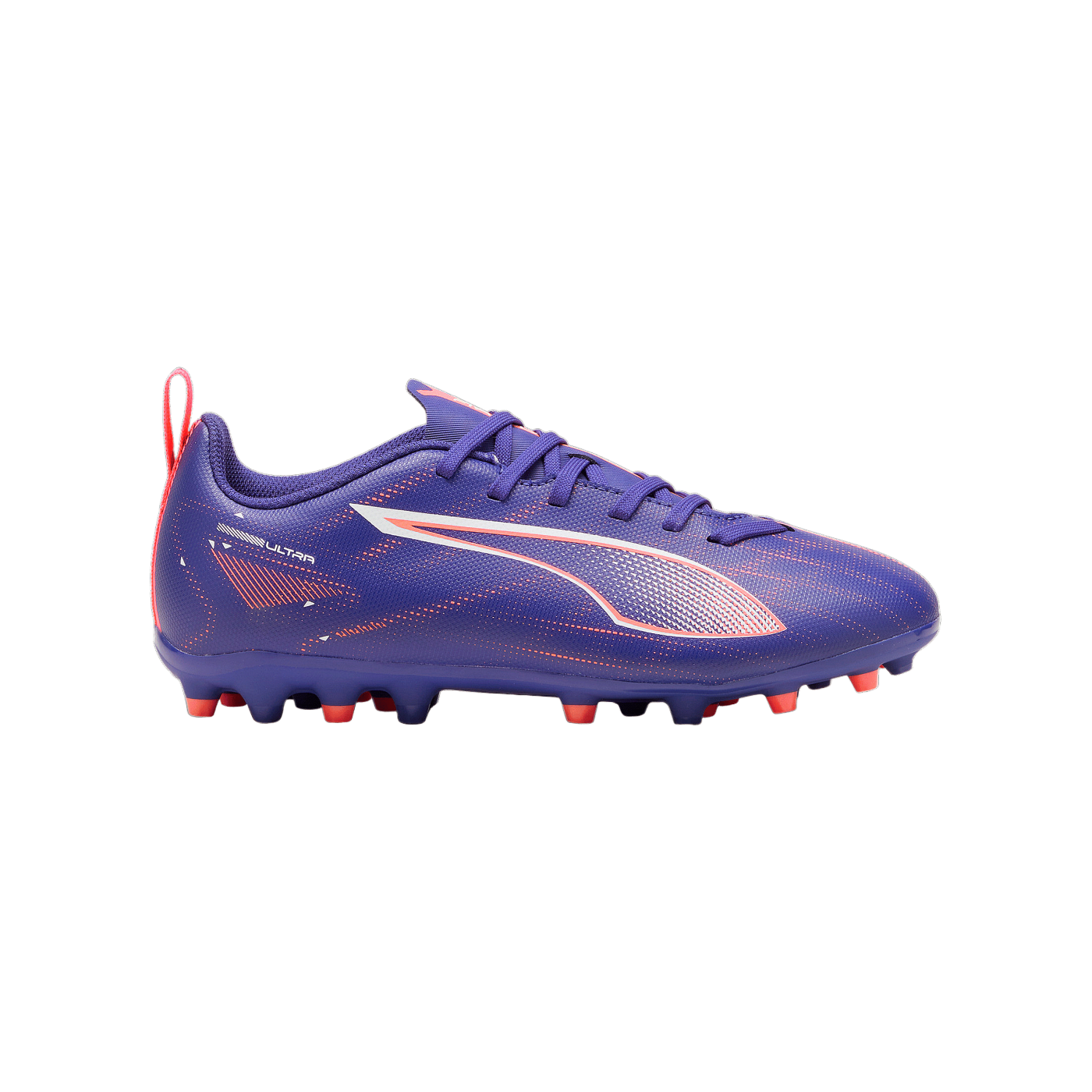PUMA ULTRA 5 Play MG Formula Jr Kids Lila Weiss
