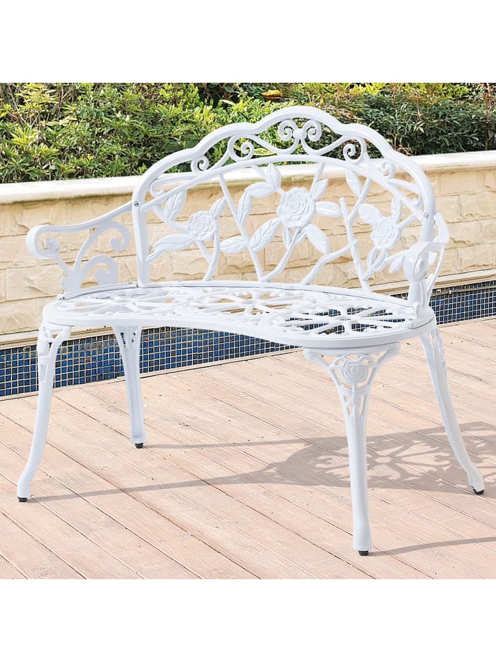casa.pro Bank Monfalcone in Weiß (L)99cm (B)54cm (H)78cm günstig kaufen onesize