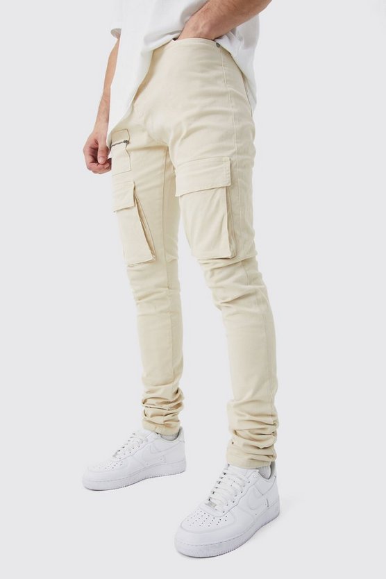 Tall Skinny Cargo-Hose mit Reißverschluss