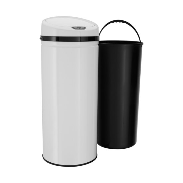 Abfalleimer mit Sensor, 42 l, INOX White