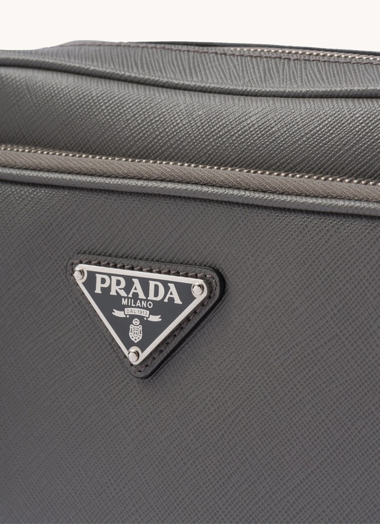 Prada leather shoulder bag with detachable shoulder strap