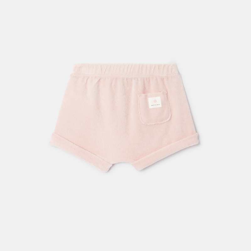 Short en coton éponge bio rose naissance Absorba
