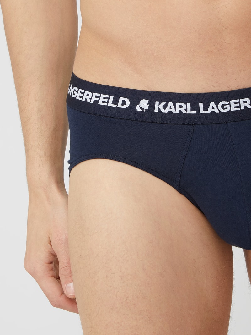 Slip mit Stretch-Anteil im 3er-Pack in dunkelgrau