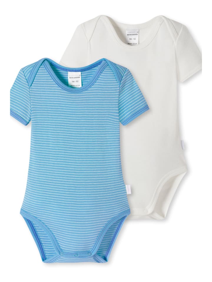 Schiesser Body Natural Love Organic Cotton in blau, weiß günstig kaufen