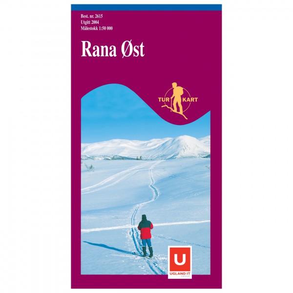 Nordeca - Wander-Outdoorkarte: Rana Øst 1/50 - Wanderkarte