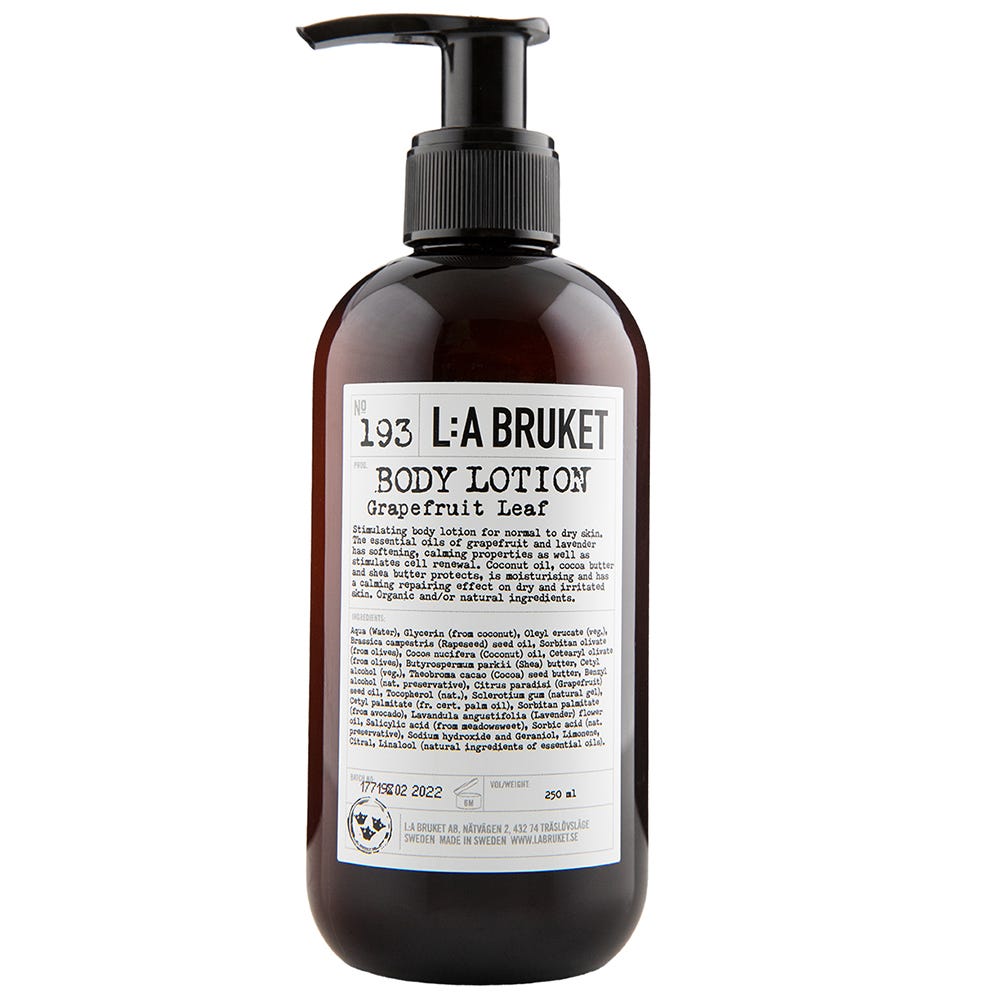 L:A BRUKET 193 Body Lotion Grapefruit Leaf 250 ml