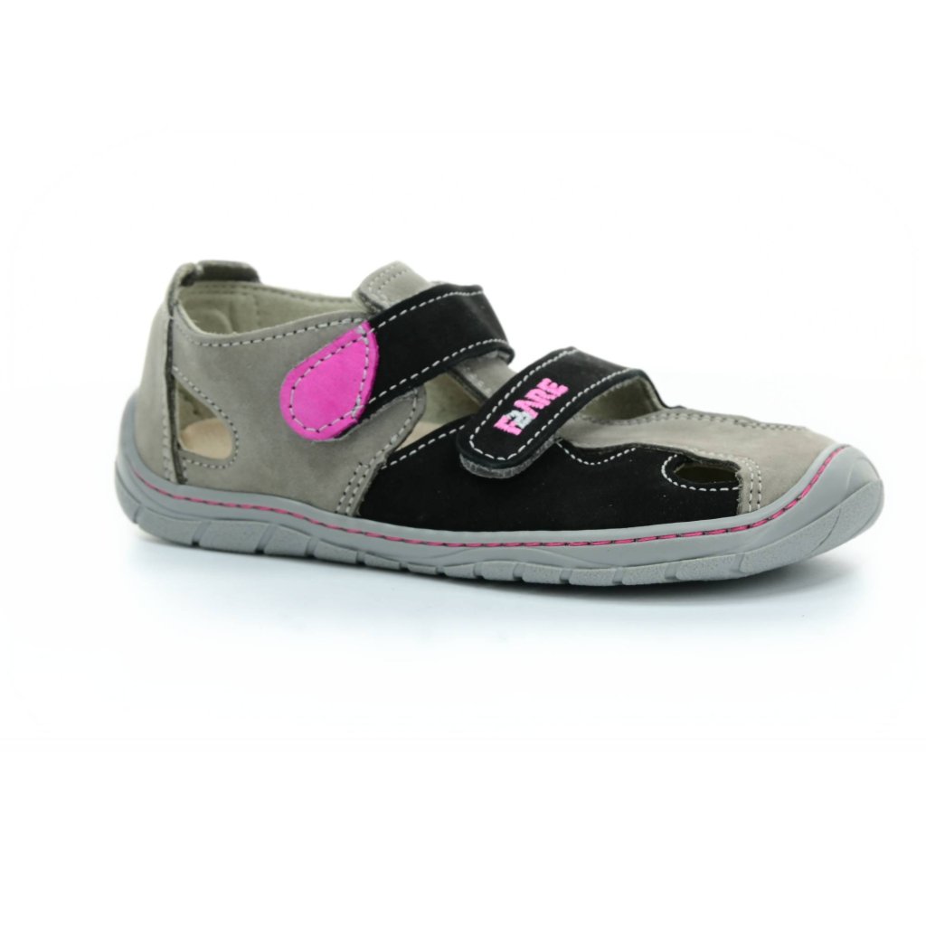 Fare Barfußsandalen 5261252 schwarz-pink (bare)