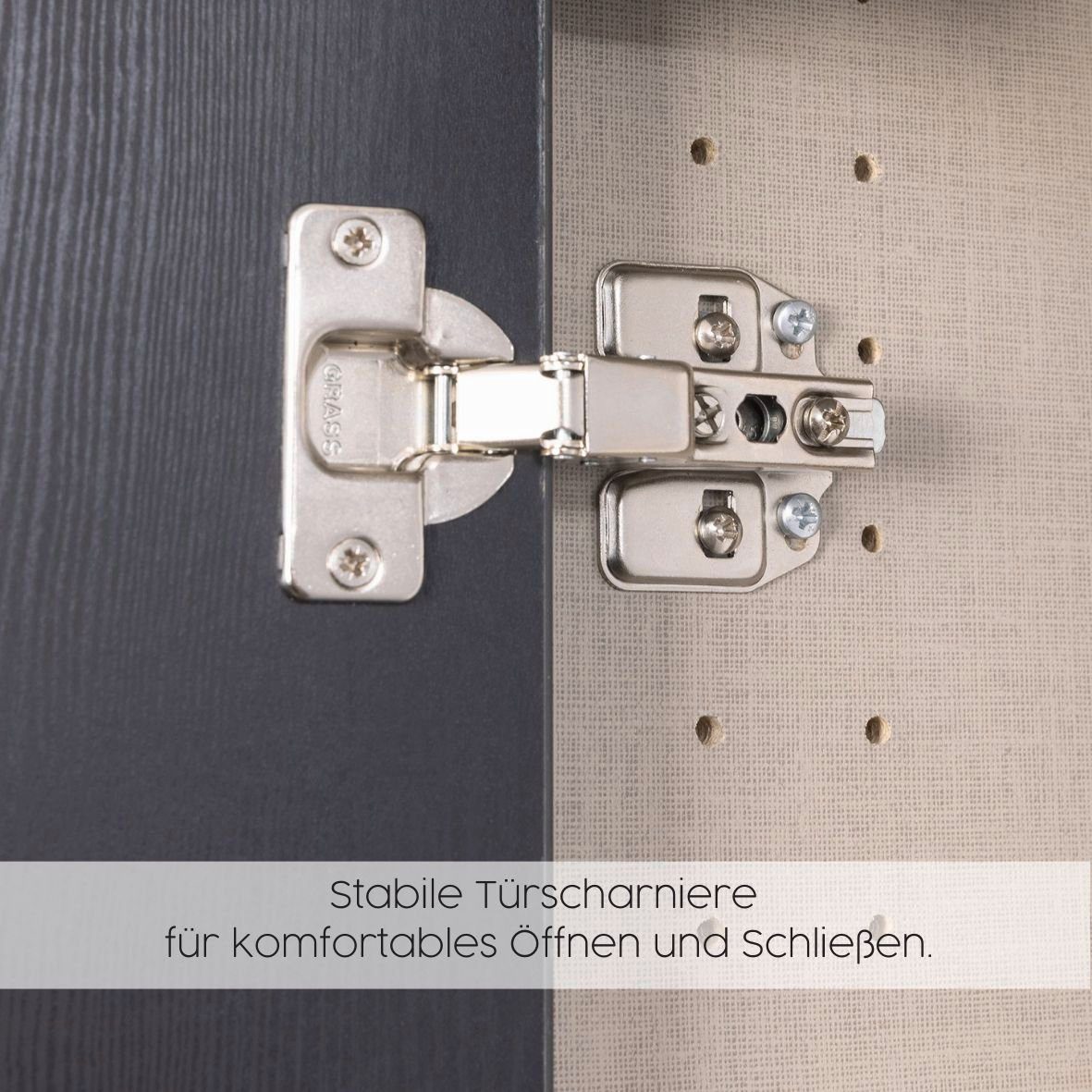 rauch Schlafzimmer-Set Challenger, Schrank in 2 Breiten, Bett in 3 Breiten und 2 Nachttische