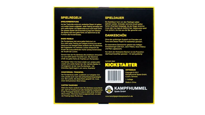 Kampfhummel Spiele - Kampf gegen das Spießertum