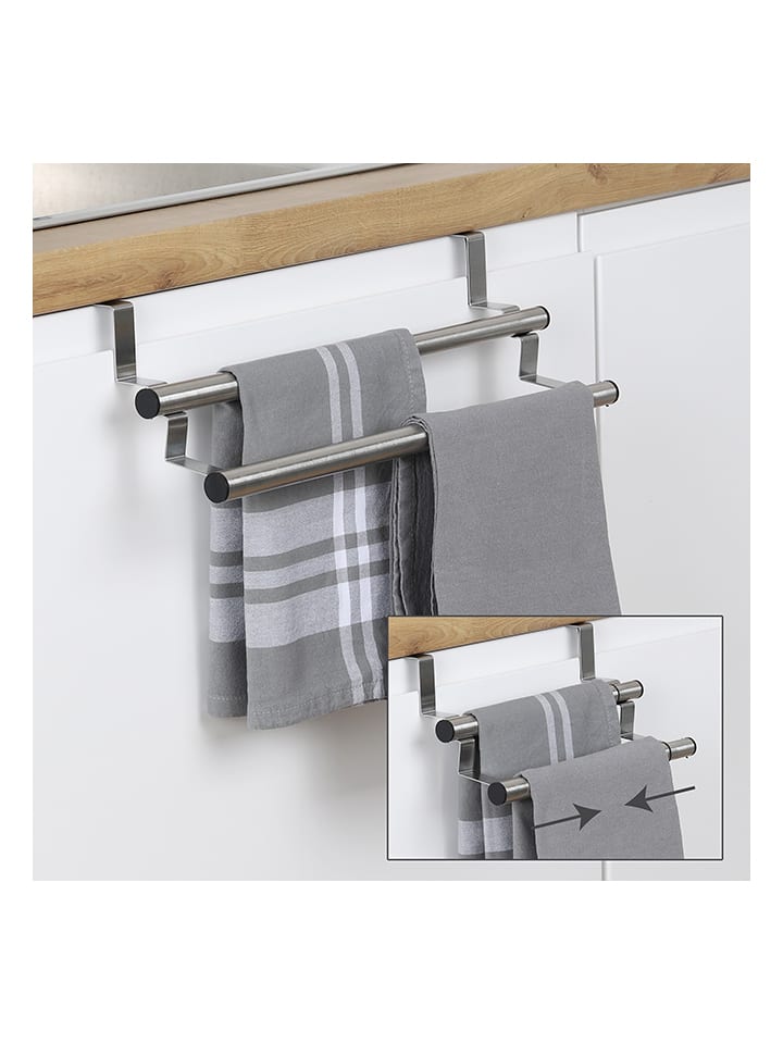 Chefware Edelstahl-Geschirrtuchhalter - (B)40 x (H)12 x (T)13,5 cm günstig kaufen onesize