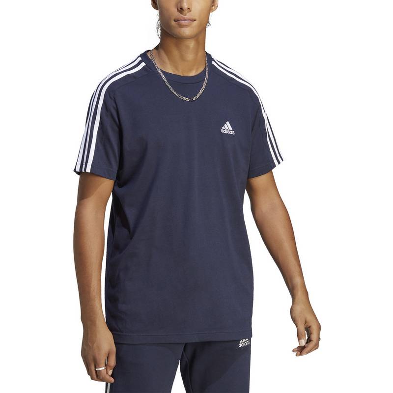 adidas ESSENTIALS SINGLE JERSEY 3-STREIFEN T-Shirt Herren