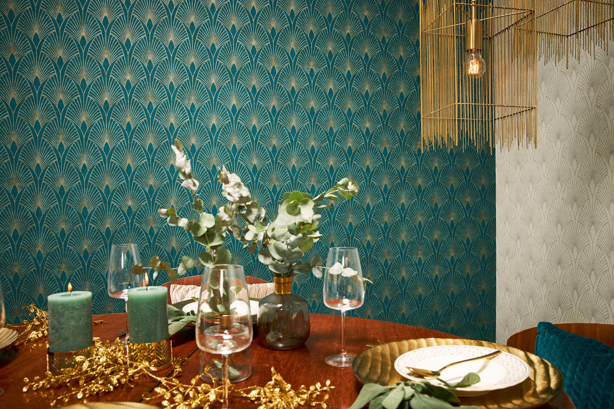 living walls Vliestapete New Walls 50's Glam Art Deco Optik, Barock, Tapete Art Deco