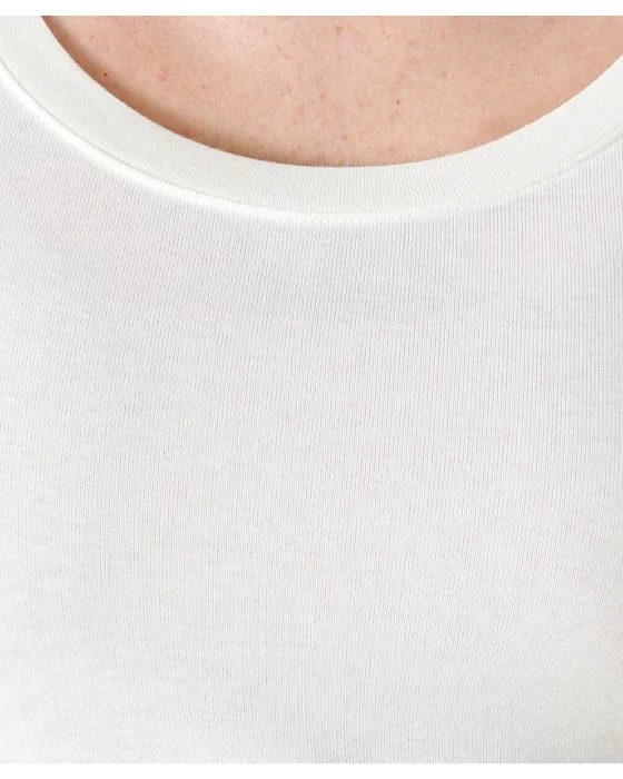 T-shirt fine côte Thermolactyl Sensitive, encolure dégagée
