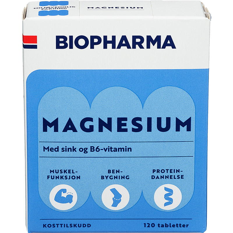 Biopharma Magnesium 120 stk Biopharma