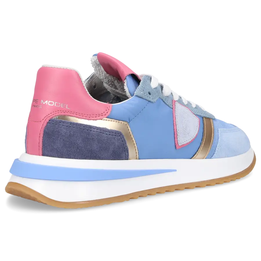 Philippe Model - Sneaker low TROPEZ 2.1 Veloursleder Nylon - blau