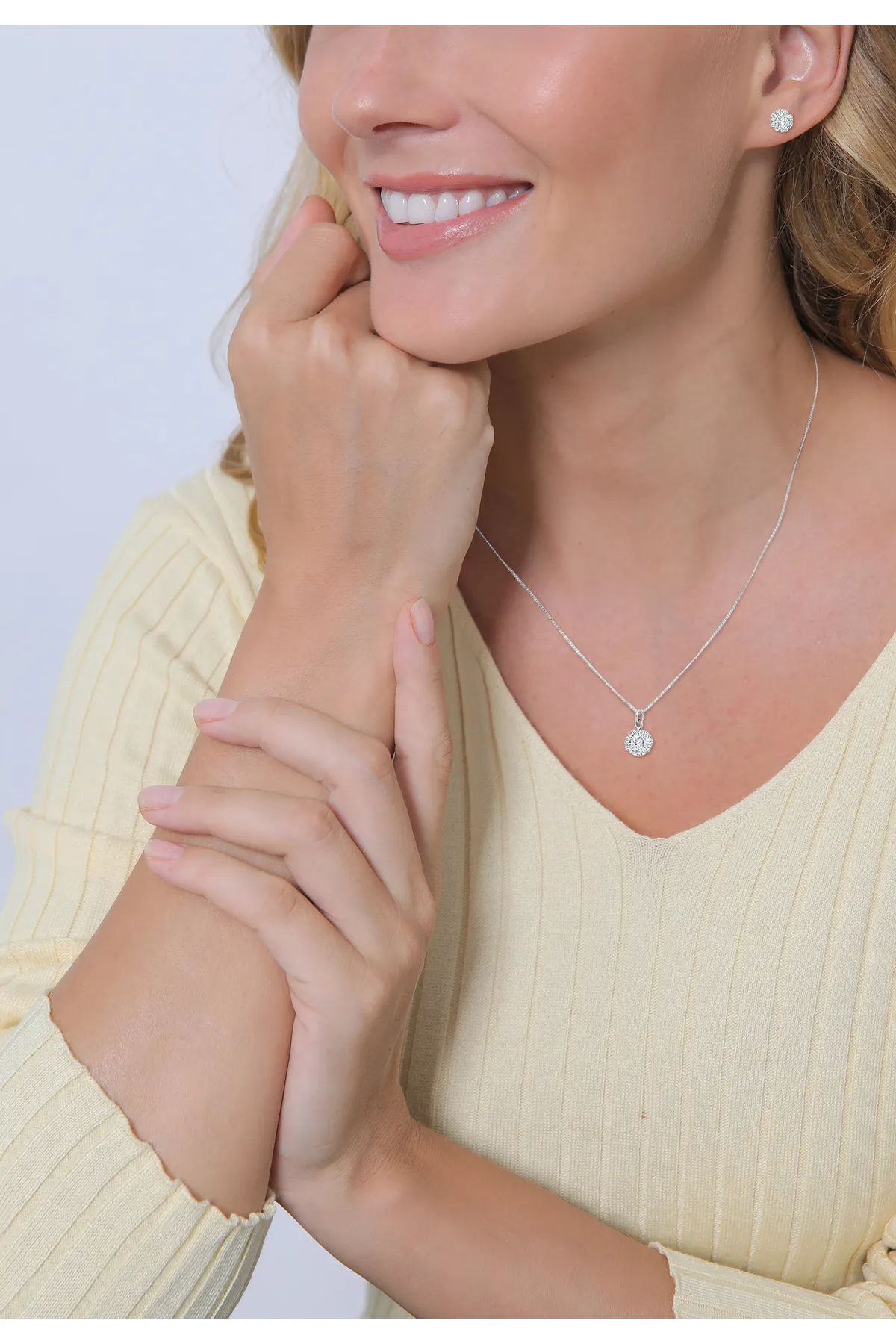 ELLI  Schmuckset Basic Elegant Kristalle 925 Silber