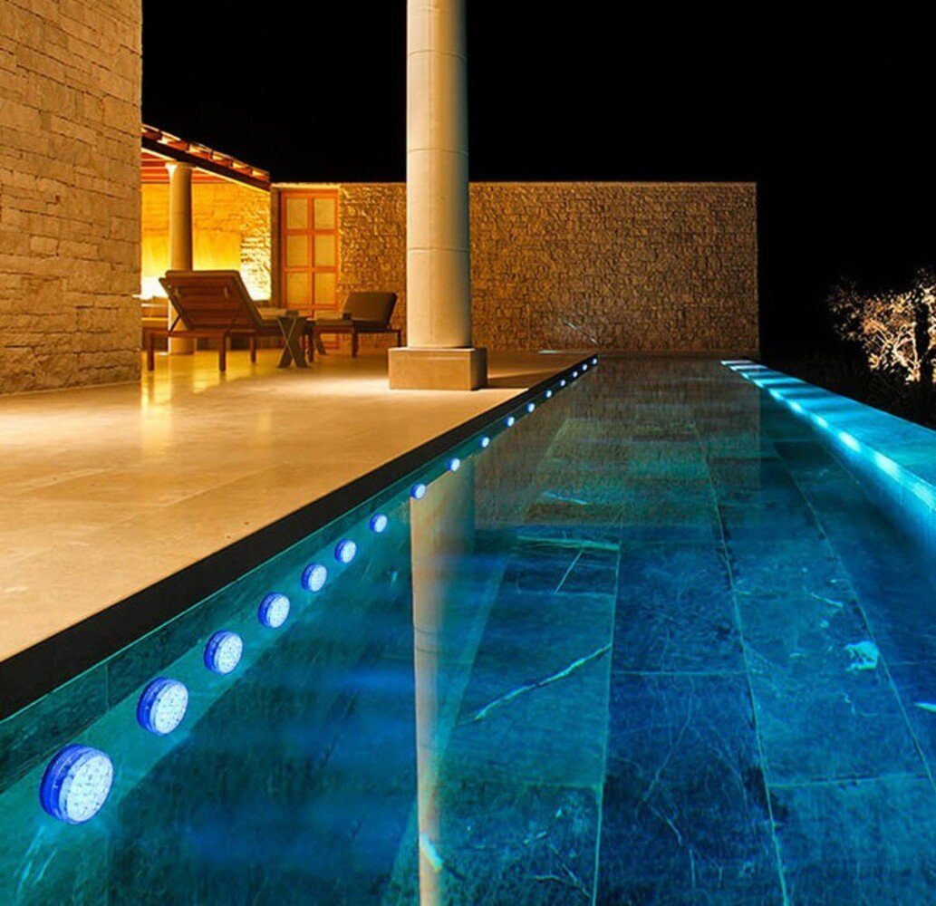 PRECORN Pool-Lampe Pool Beleuchtung 13 LED`s Unterwasser Licht Teich Aquarium Badewanne