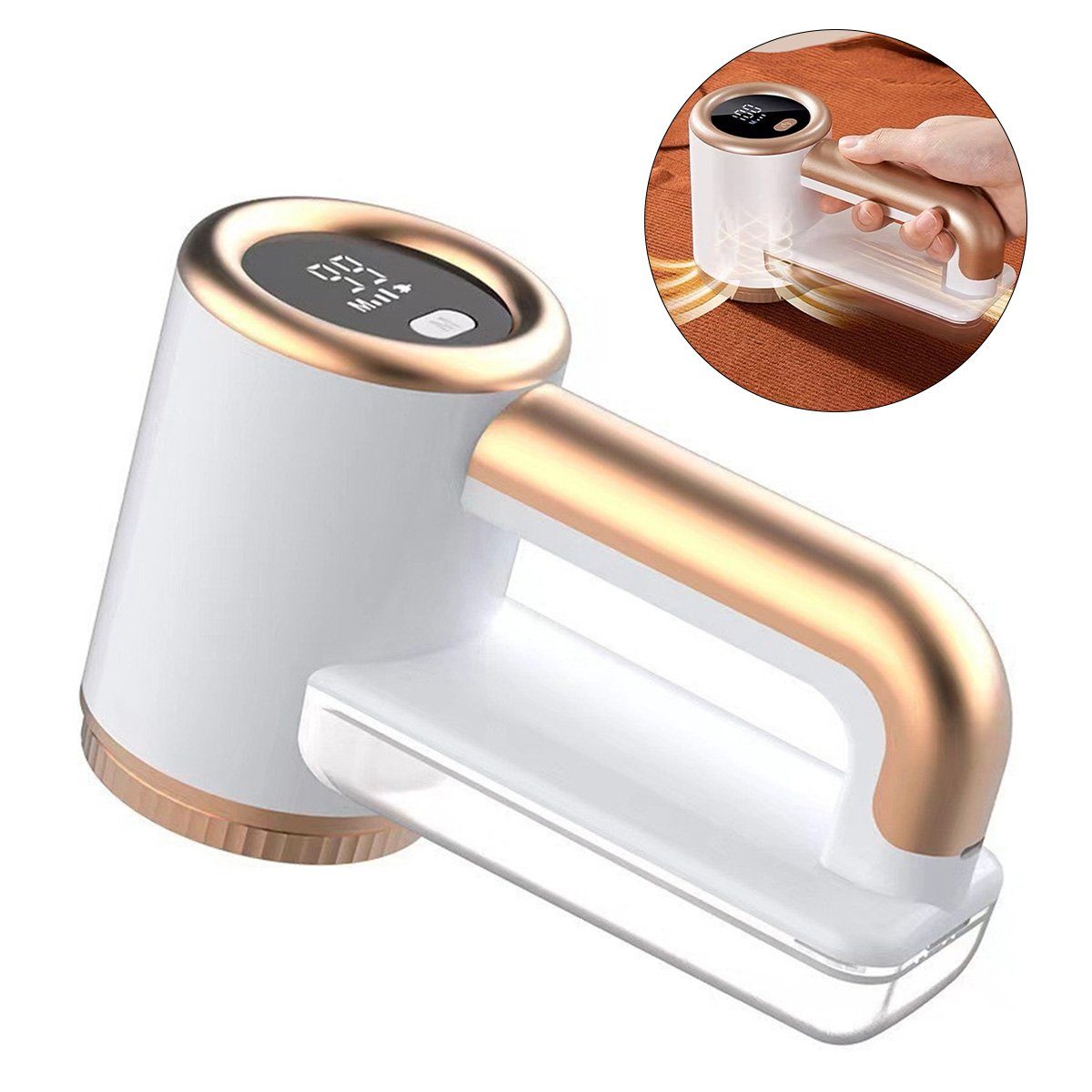DOPWii Fusselrasierer BL560 Fusselentferner, Haarentfernungsgerät, elektrisch, USB-Aufladung, LCD-Bildschirm , für Kleidung