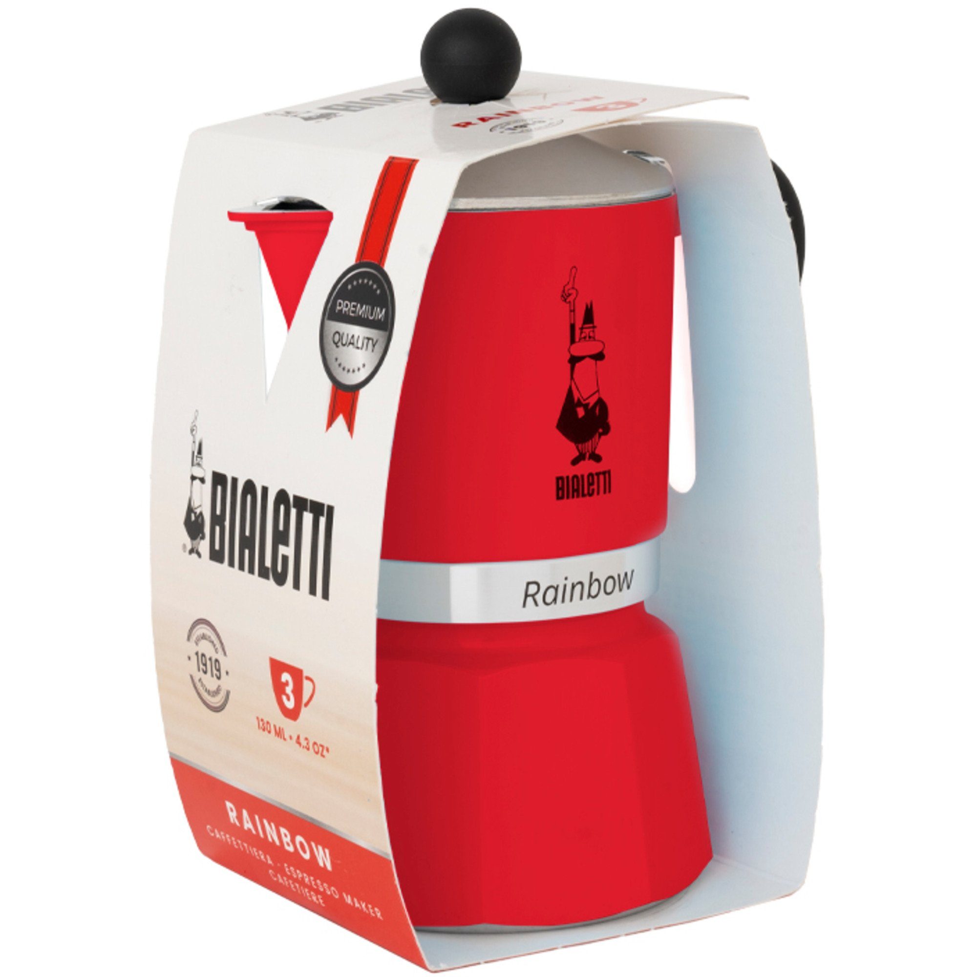 BIALETTI Kaffeebereiter Bialetti Rainbow, Espressomaschine, (3 Tassen)