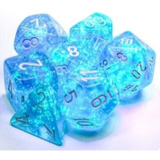 Borealis® 12mm d6 Sky Blue/white Luminary Dice Block™  (36)