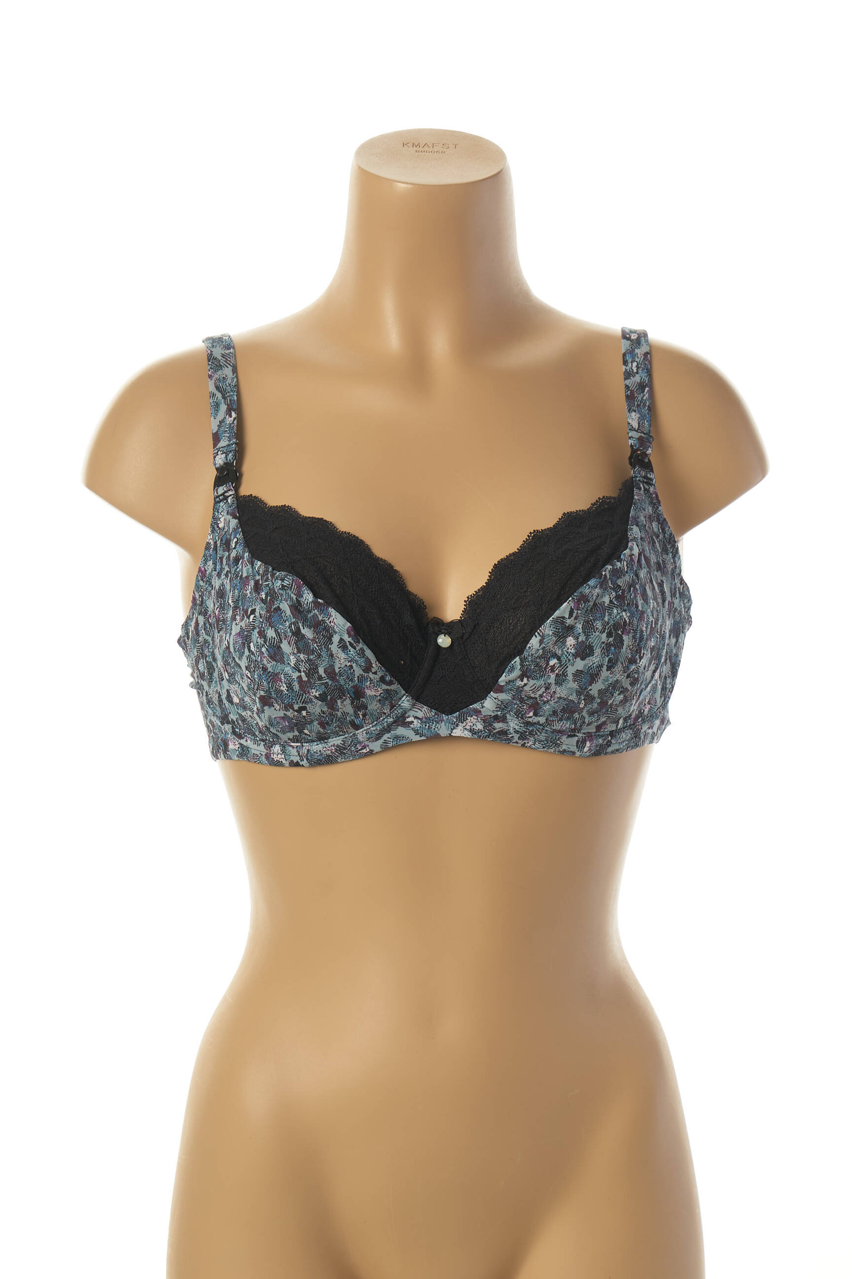 Cache Coeur Lingerie Maternite Femme couleur gris