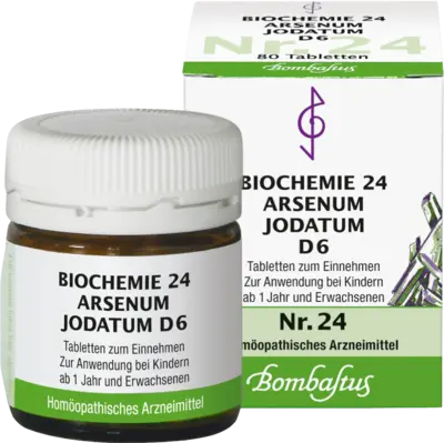 BIOCHEMIE 24 Arsenum jodatum D 6 Tabletten  80 St  Tabletten
