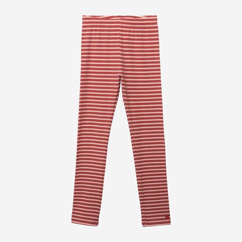 Leggings fille brique rayé rouge Catimini