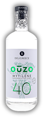 Ouzo Mytilene 40 Ouzo Mytilene 40 Ein richtig guter Ouzo mit ausgewogenem Charakter. 0,7	 Liter - Vol 40%