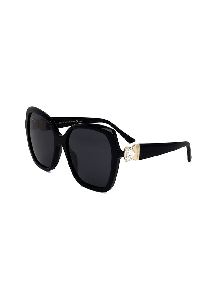 Jimmy Choo Damen-Sonnenbrille in Schwarz günstig kaufen 57
