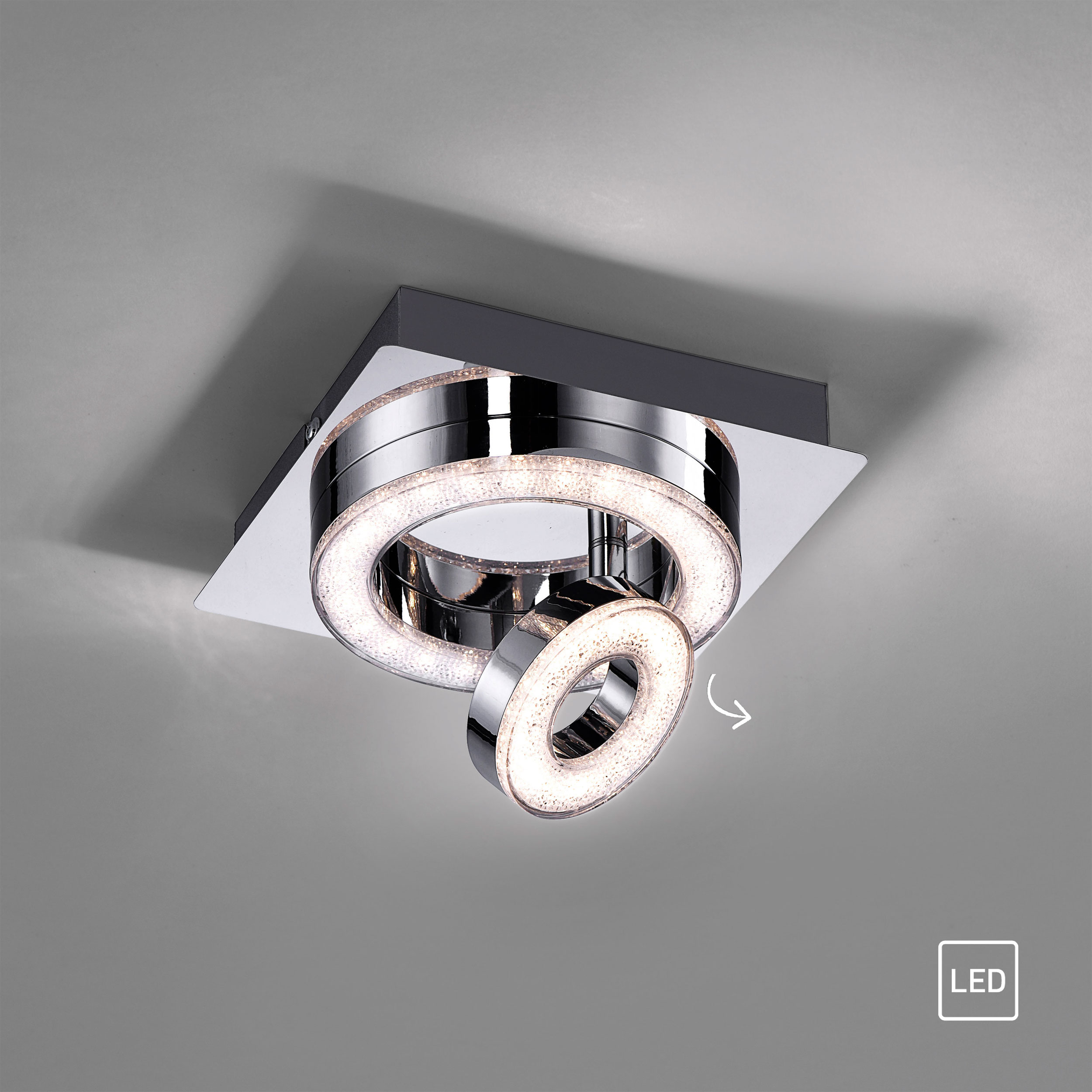 JUST LIGHT.LED-Deckenleuchte 2flg