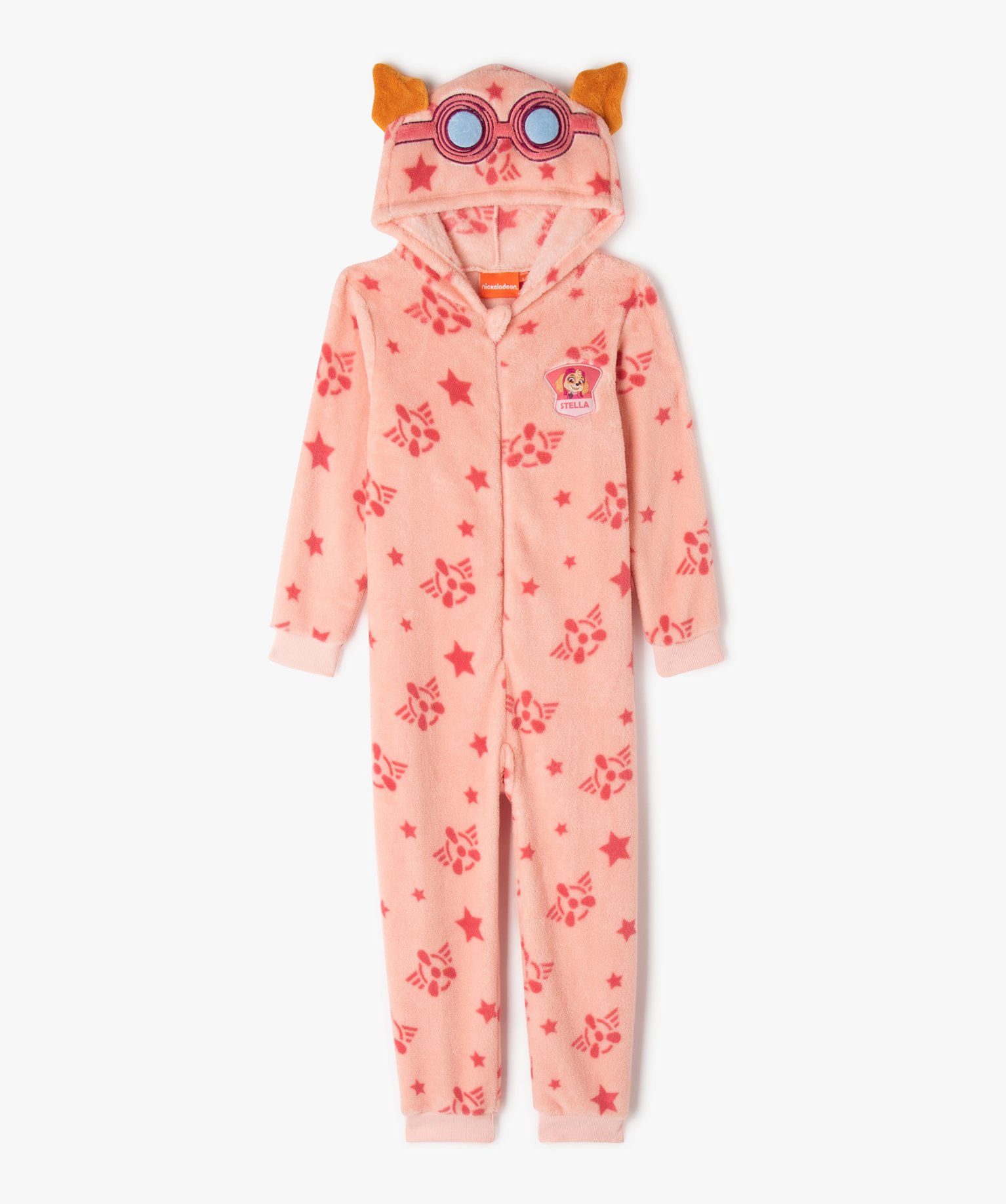 Combinaison pyjama imprimée à capuche fille - Pat Patrouille imprime | GEMO