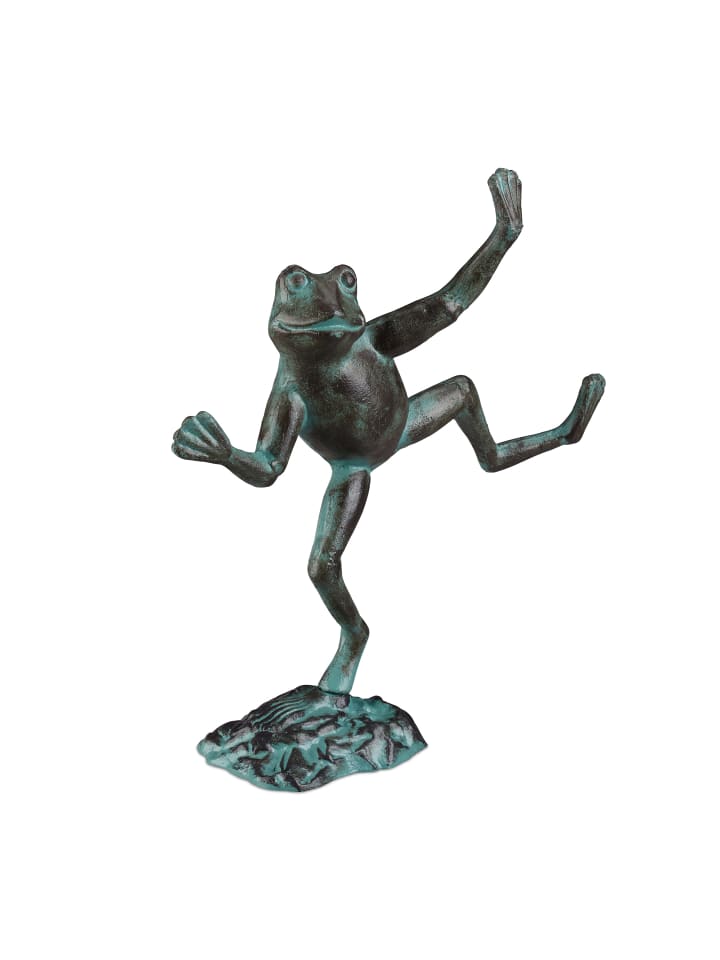 relaxdays Gartenfigur Frosch in Grün - Größe L günstig kaufen onesize